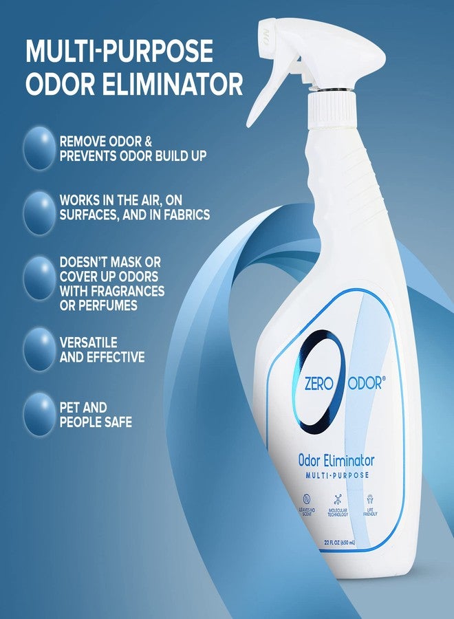Zero Odor - Multi-Purpose Strong Odor Eliminator for Home, Office, Car, Bathroom, Hotel, Room Deodorizer, and Odor Neutralizer, 22Oz - Image 2